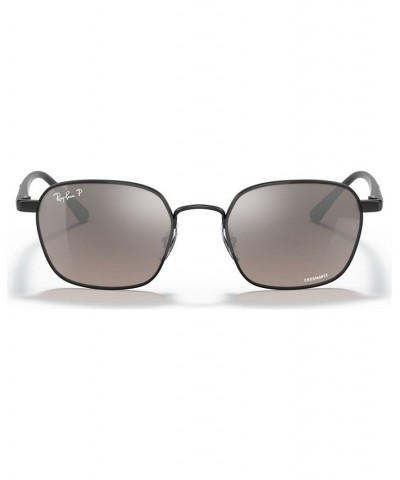 Men's Polarized Sunglasses RB3664CH SHINY BLACK/GREY MIR GREY GRADIENT POLAR $20.40 Mens