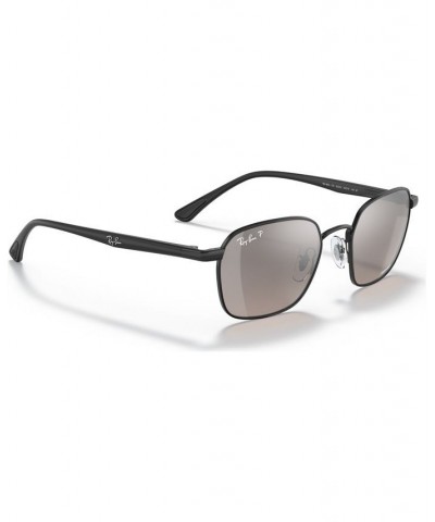 Men's Polarized Sunglasses RB3664CH SHINY BLACK/GREY MIR GREY GRADIENT POLAR $20.40 Mens