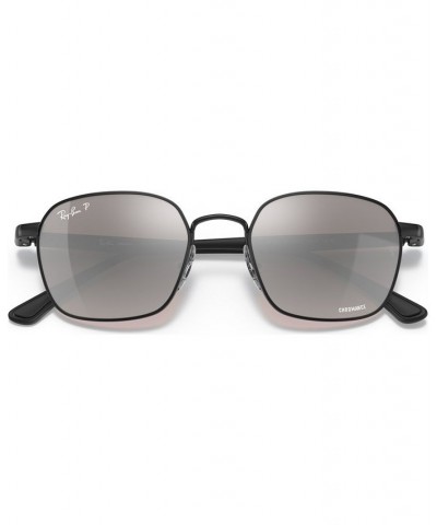 Men's Polarized Sunglasses RB3664CH SHINY BLACK/GREY MIR GREY GRADIENT POLAR $20.40 Mens