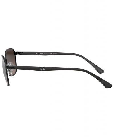 Men's Polarized Sunglasses RB3664CH SHINY BLACK/GREY MIR GREY GRADIENT POLAR $20.40 Mens