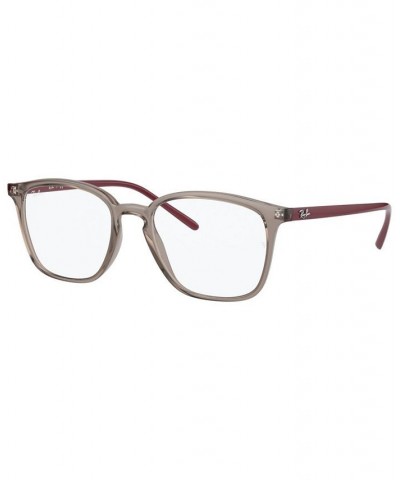 RX7185 Unisex Square Eyeglasses Gray $36.92 Unisex