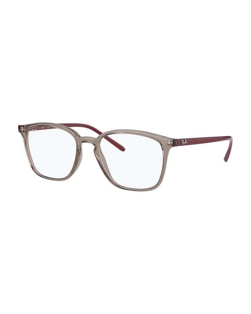 RX7185 Unisex Square Eyeglasses Gray $36.92 Unisex