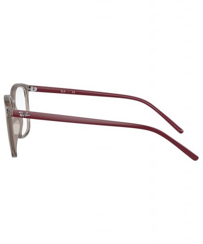 RX7185 Unisex Square Eyeglasses Gray $36.92 Unisex