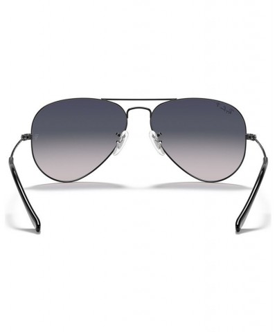 Polarized Sunglasses RB3025 AVIATOR GRADIENT GUNMETAL DARK/BLUE POLAR $40.47 Unisex