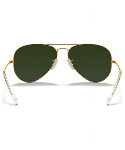 Polarized Sunglasses RB3025 AVIATOR MIRROR GOLD MATTE/GREY MIRROR POLAR $38.34 Unisex