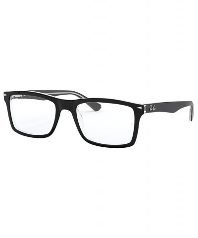 RX5287 Unisex Square Eyeglasses Black $45.84 Unisex