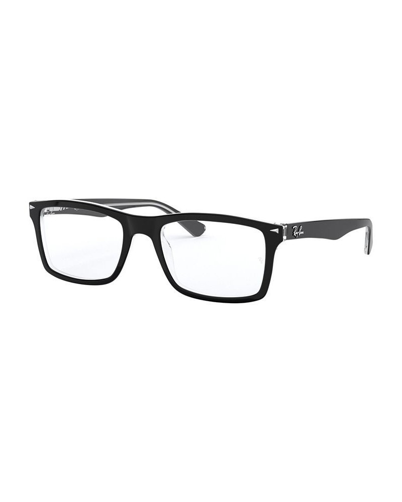 RX5287 Unisex Square Eyeglasses Black $45.84 Unisex