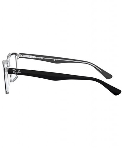 RX5287 Unisex Square Eyeglasses Black $45.84 Unisex