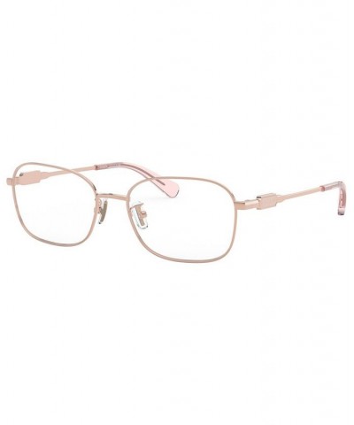 HC5119 Women's Rectangle Eyeglasses Rose Gold-Tone $33.44 Womens