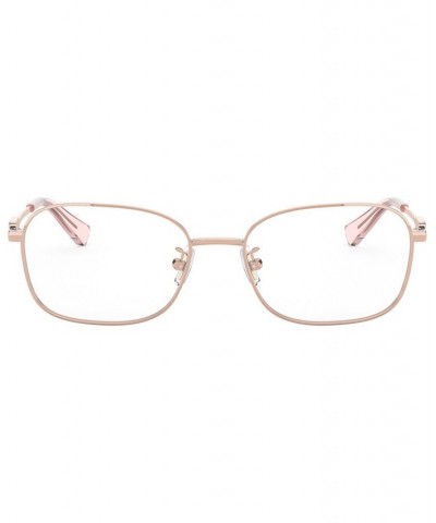 HC5119 Women's Rectangle Eyeglasses Rose Gold-Tone $33.44 Womens