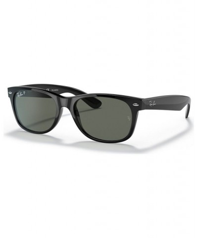 Polarized Sunglasses RB2132 NEW WAYFARER BLACK MATTE/BLUE POLAR $24.12 Unisex