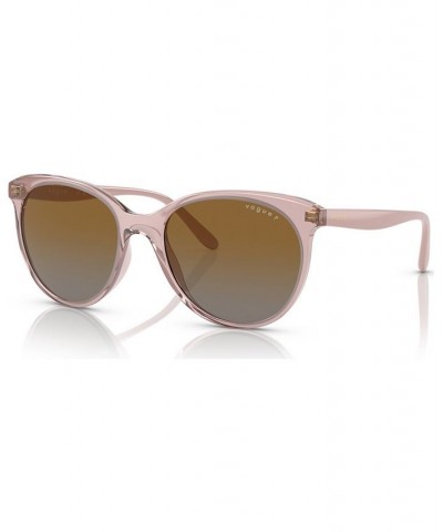 Women's Polarized Sunglasses VO5453S53-YP Transparent Pink $19.80 Womens