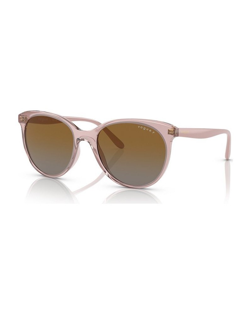 Women's Polarized Sunglasses VO5453S53-YP Transparent Pink $19.80 Womens