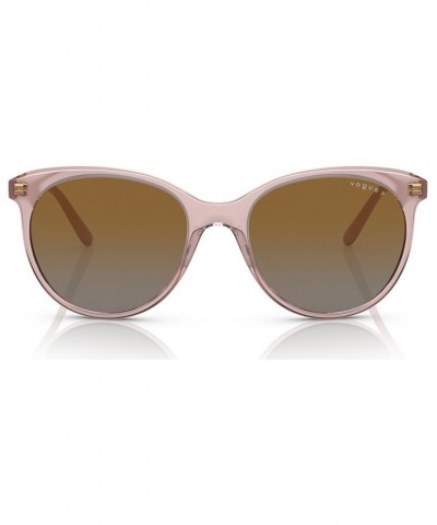 Women's Polarized Sunglasses VO5453S53-YP Transparent Pink $19.80 Womens