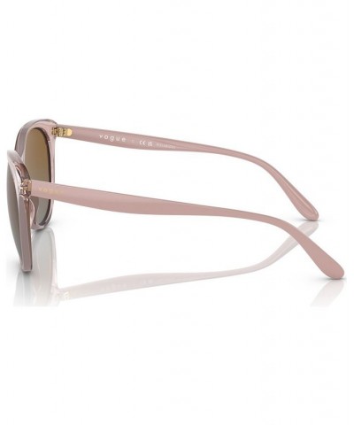 Women's Polarized Sunglasses VO5453S53-YP Transparent Pink $19.80 Womens