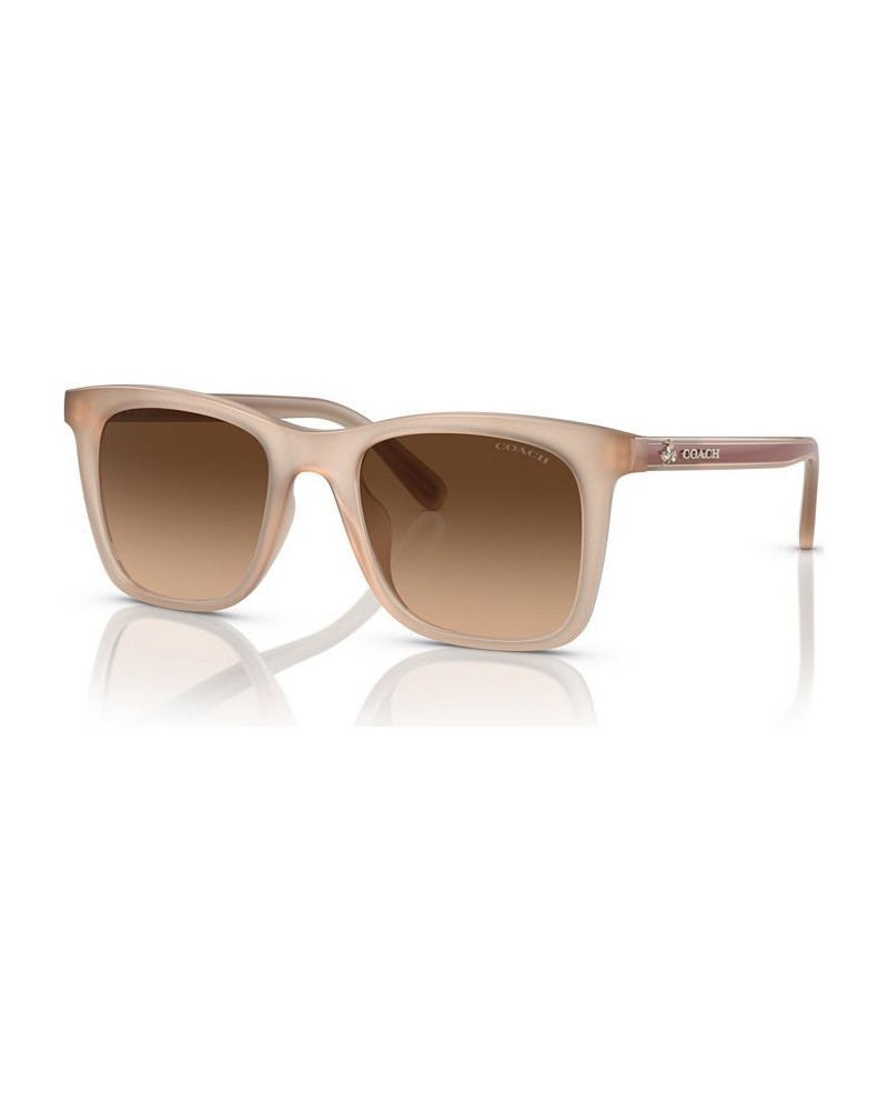 Women's Sunglasses HC8374U51-Y 51 Milky Ivory/Saddle $45.90 Womens