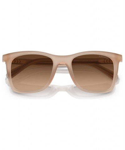 Women's Sunglasses HC8374U51-Y 51 Milky Ivory/Saddle $45.90 Womens