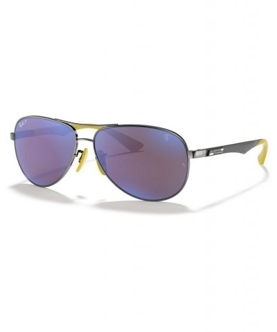 Men's Polarized Sunglasses RB8313M Scuderia Ferrari Collection 61 GUNMETAL $68.00 Mens