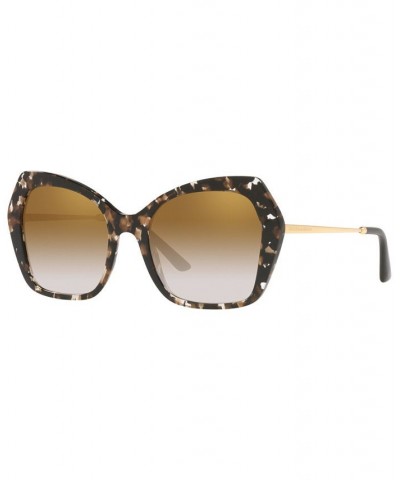 Women's Sunglasses DG4399 56 Cube Black/Gold-Tone $78.30 Womens