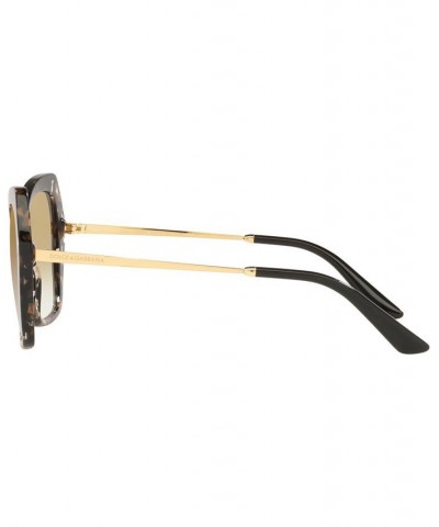 Women's Sunglasses DG4399 56 Cube Black/Gold-Tone $78.30 Womens