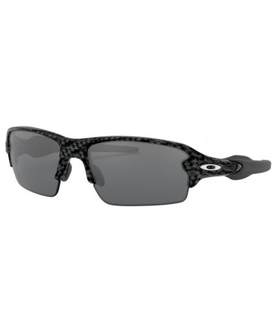 Men's Low Bridge Fit Sunglasses OO9271 Flak 2.0 61 Black $17.90 Mens