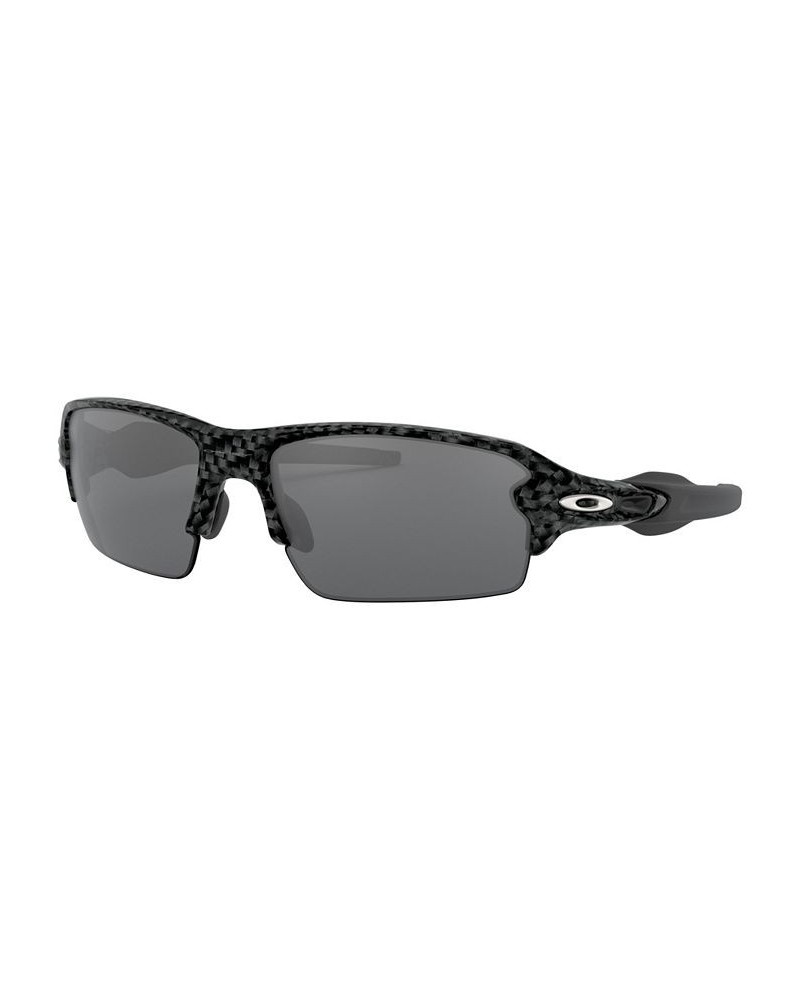 Men's Low Bridge Fit Sunglasses OO9271 Flak 2.0 61 Black $17.90 Mens