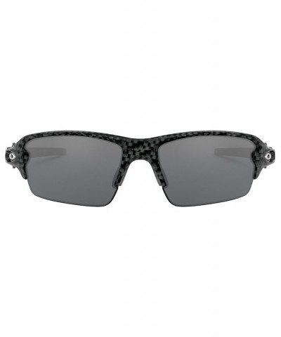 Men's Low Bridge Fit Sunglasses OO9271 Flak 2.0 61 Black $17.90 Mens