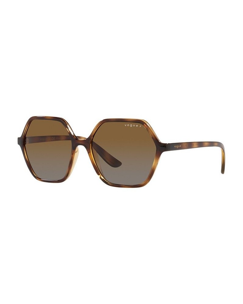 Vogue Women's Polarized Sunglasses VO5361S 55 Dark Havana $20.68 Womens