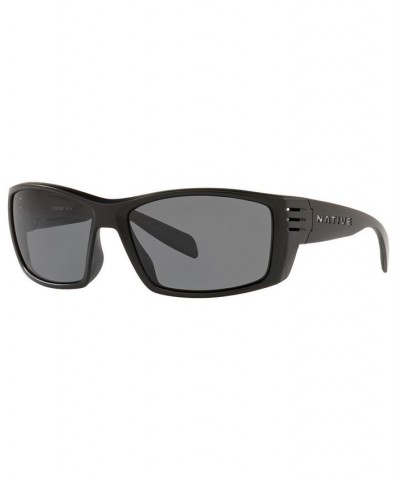 Native Men's Polarized Sunglasses XD9019 61 MATTE BLACK /GREY $11.80 Mens