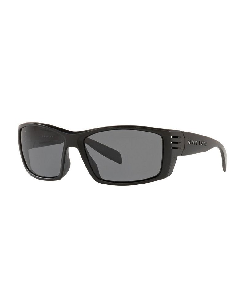 Native Men's Polarized Sunglasses XD9019 61 MATTE BLACK /GREY $11.80 Mens