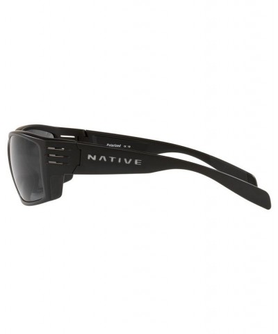 Native Men's Polarized Sunglasses XD9019 61 MATTE BLACK /GREY $11.80 Mens