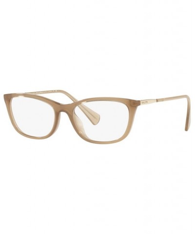 RA7138U Women's Oval Eyeglasses Shiny Transparent Beige $29.61 Womens