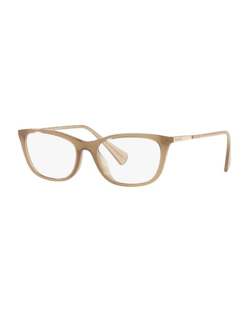 RA7138U Women's Oval Eyeglasses Shiny Transparent Beige $29.61 Womens