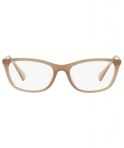 RA7138U Women's Oval Eyeglasses Shiny Transparent Beige $29.61 Womens