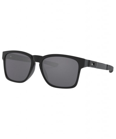 Men's Rectangle Sunglasses OO9272 55 Catalyst Black $38.64 Mens