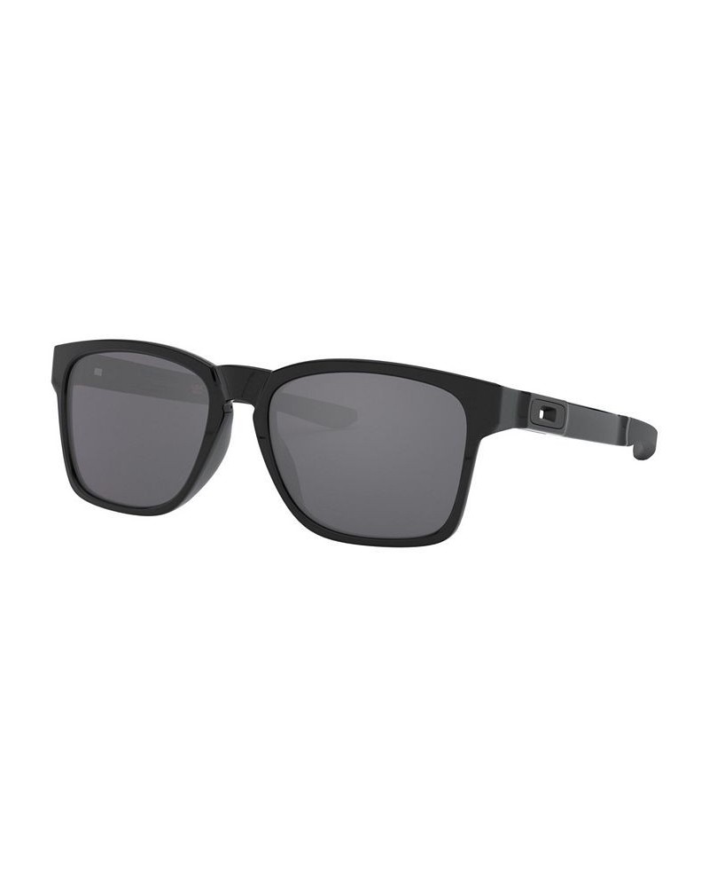 Men's Rectangle Sunglasses OO9272 55 Catalyst Black $38.64 Mens