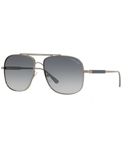 Sunglasses FT0669 60 GUNMETAL SHINY/BLUE GRAD $123.75 Unisex