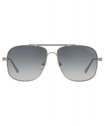 Sunglasses FT0669 60 GUNMETAL SHINY/BLUE GRAD $123.75 Unisex