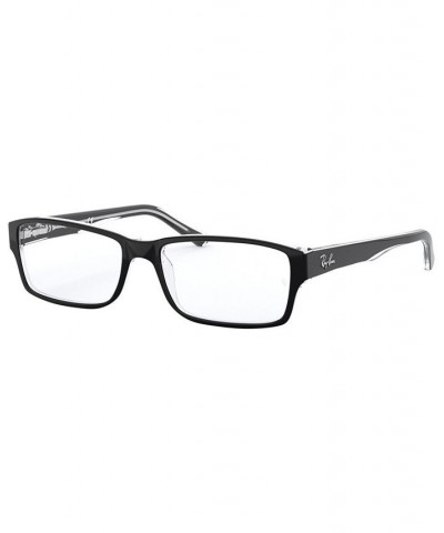 RX5169 Unisex Rectangle Eyeglasses Black $23.27 Unisex