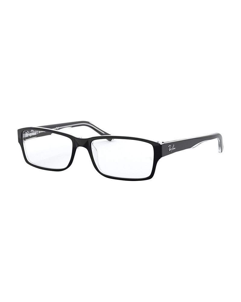 RX5169 Unisex Rectangle Eyeglasses Black $23.27 Unisex