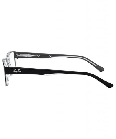 RX5169 Unisex Rectangle Eyeglasses Black $23.27 Unisex