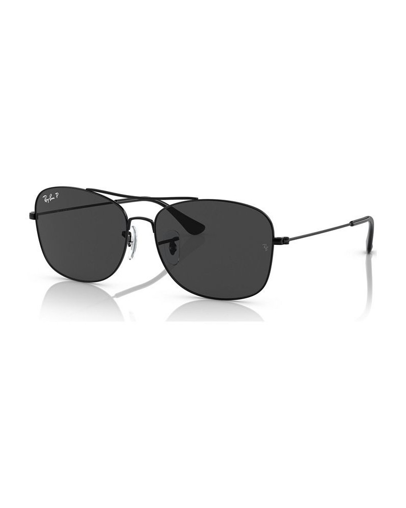 Unisex Polarized Sunglasses RB379957-P 57 Black $51.12 Unisex