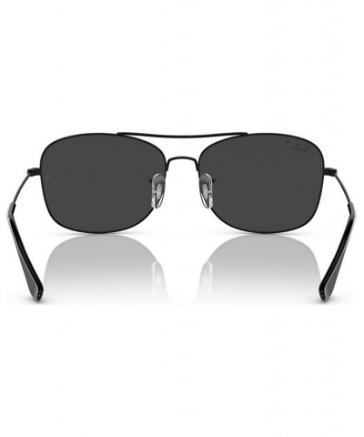 Unisex Polarized Sunglasses RB379957-P 57 Black $51.12 Unisex