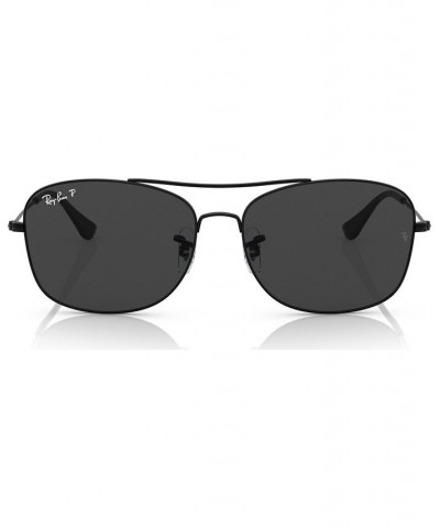 Unisex Polarized Sunglasses RB379957-P 57 Black $51.12 Unisex