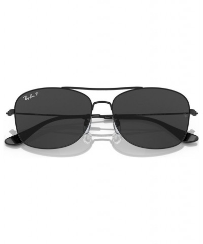 Unisex Polarized Sunglasses RB379957-P 57 Black $51.12 Unisex