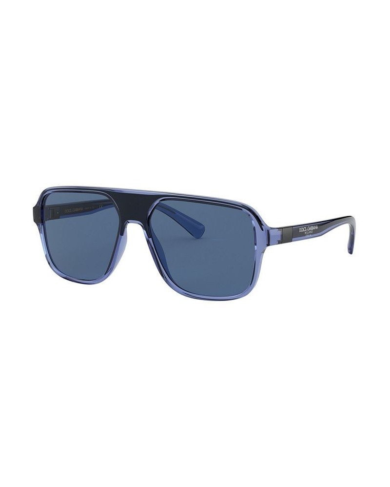 Men's Sunglasses DG6134 TRANSPARENT GREY/BLACK/GREY $60.90 Mens