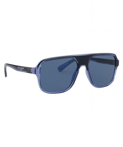 Men's Sunglasses DG6134 TRANSPARENT GREY/BLACK/GREY $60.90 Mens