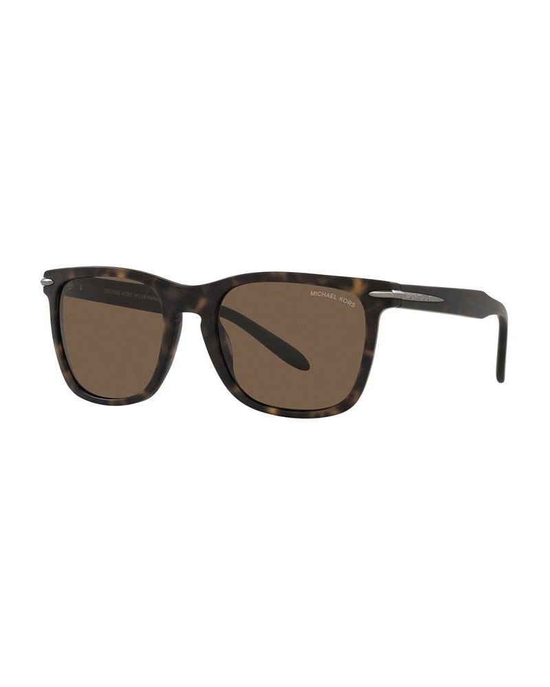 Men's Sunglasses MK2145 HALIFAX 55 MATTE DARK TORTOISE/BROWN SOLID $14.40 Mens