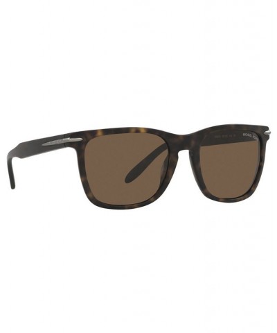 Men's Sunglasses MK2145 HALIFAX 55 MATTE DARK TORTOISE/BROWN SOLID $14.40 Mens