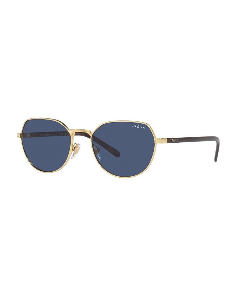 Hailey Bieber x Vogue Eyewear Women's Sunglasses VO4242S 53 Gold-Tone $24.75 Womens